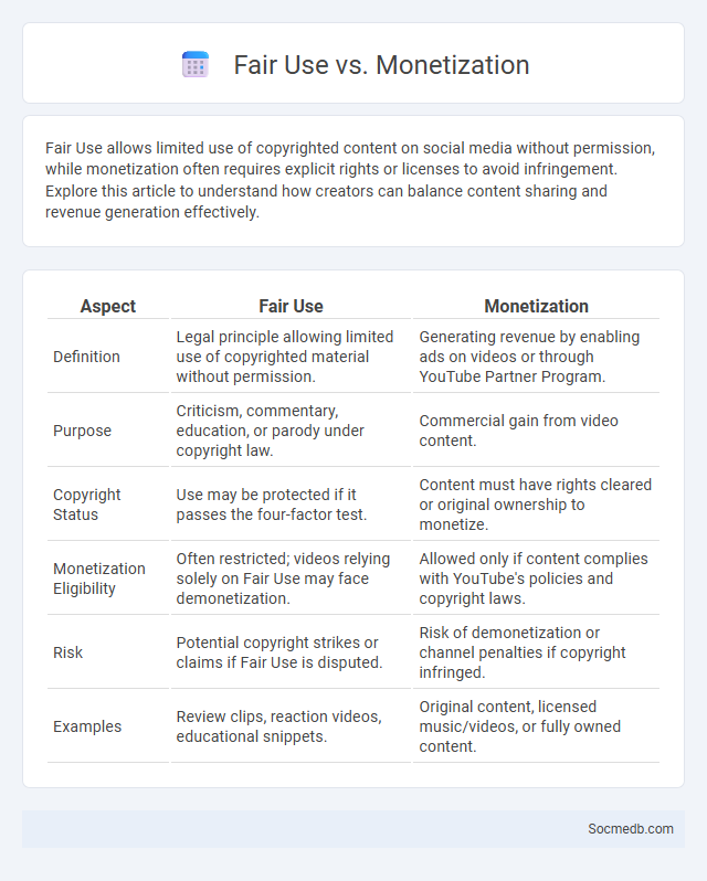 Fair Use vs. Monetization - What is The Difference?