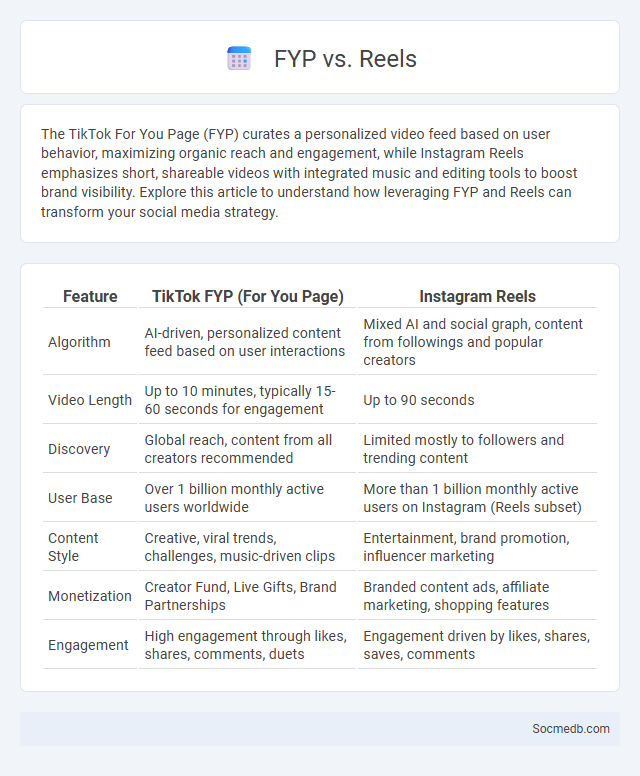 FYP vs. Reels - What is The Difference?