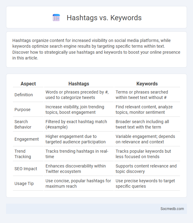 Hashtags vs. Keywords - What is The Difference?