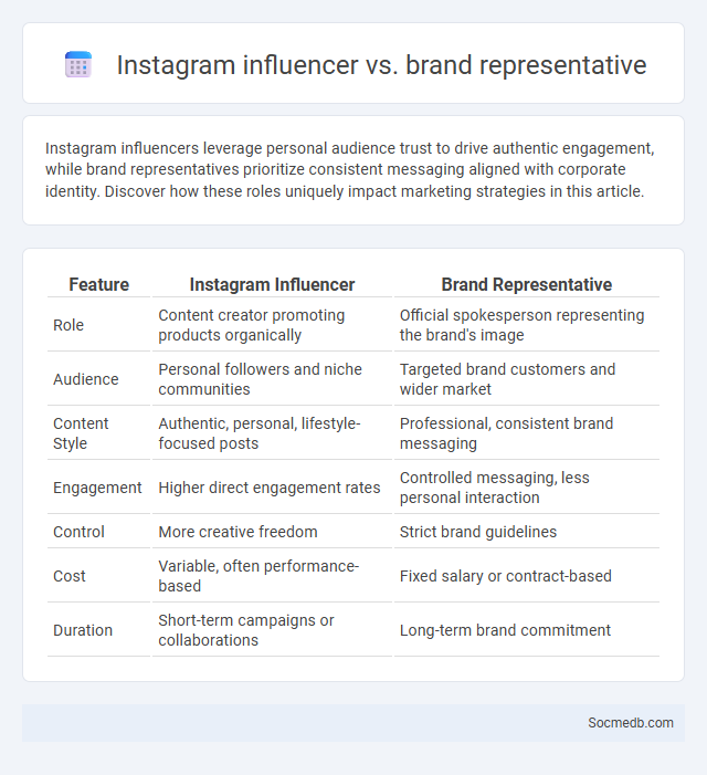 Instagram influencer vs. brand representative - What is The Difference?