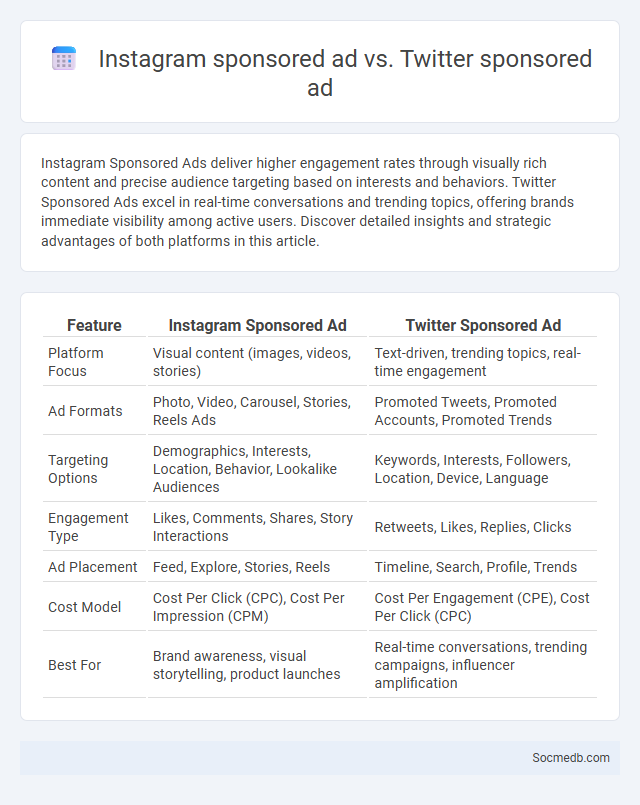 Instagram sponsored ad vs. Twitter sponsored ad - What is The Difference?