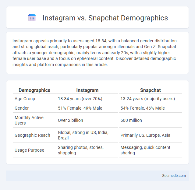 Instagram vs. Snapchat Demographics - What is The Difference?
