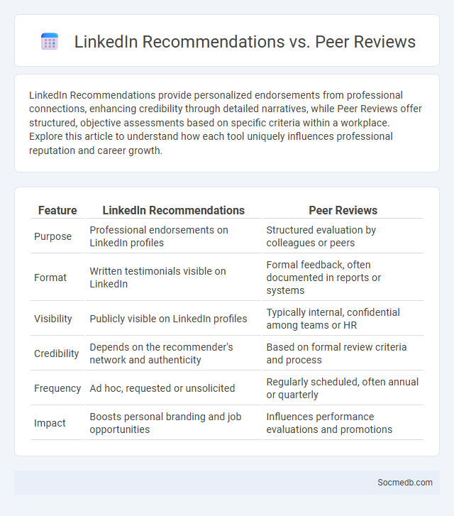 LinkedIn Recommendations vs. Peer Reviews - What is The Difference?