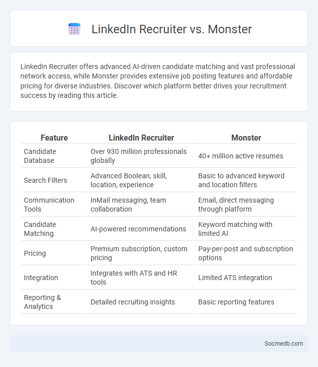 LinkedIn Recruiter vs. Monster - What is The Difference?