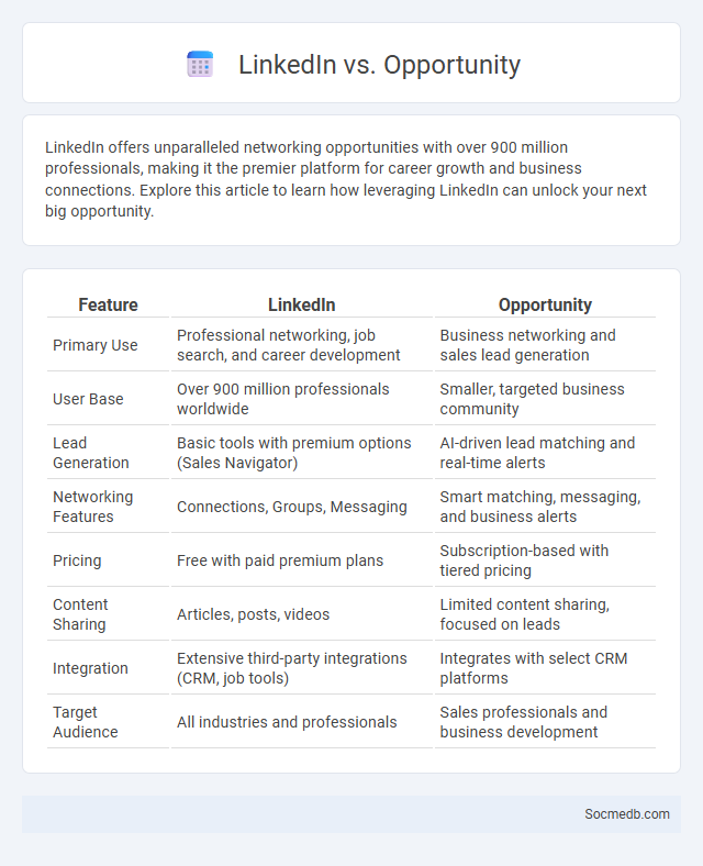 LinkedIn vs. Opportunity - What is The Difference?