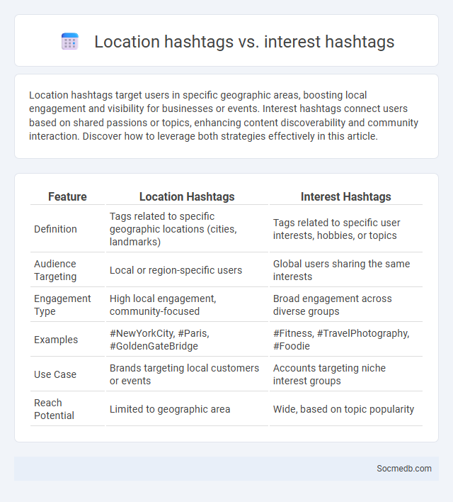 Location hashtags vs. interest hashtags - What is The Difference?