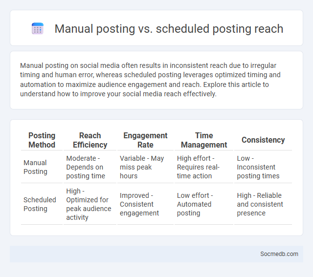 Manual posting vs. scheduled posting reach - What is The Difference?