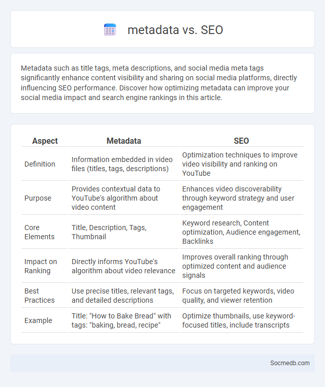 metadata vs. SEO - What is The Difference?