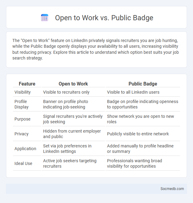 Open to Work vs. Public Badge - What is The Difference?
