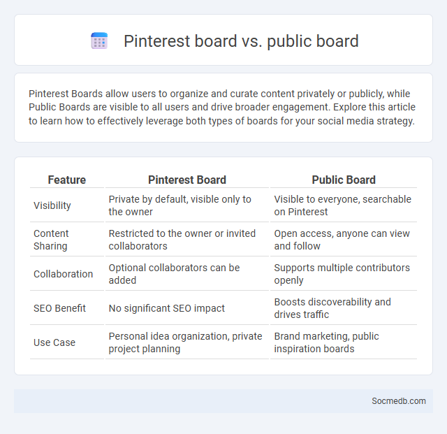 Pinterest board vs. public board - What is The Difference?