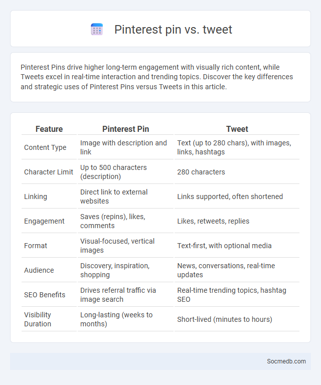 Pinterest pin vs. tweet - What is The Difference?