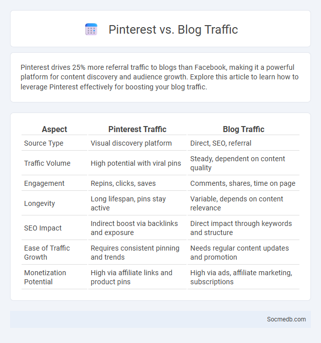 Pinterest vs. Blog Traffic - What is The Difference?