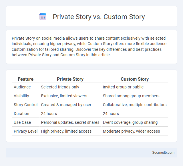 Private Story vs. Custom Story - What is The Difference?