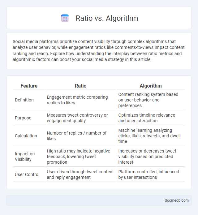 Ratio vs. Algorithm - What is The Difference?