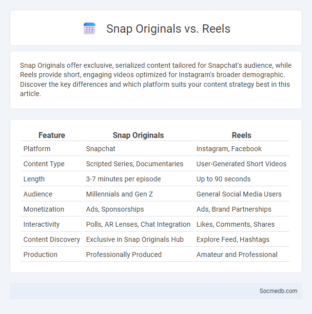Snap Originals vs. Reels - What is The Difference?