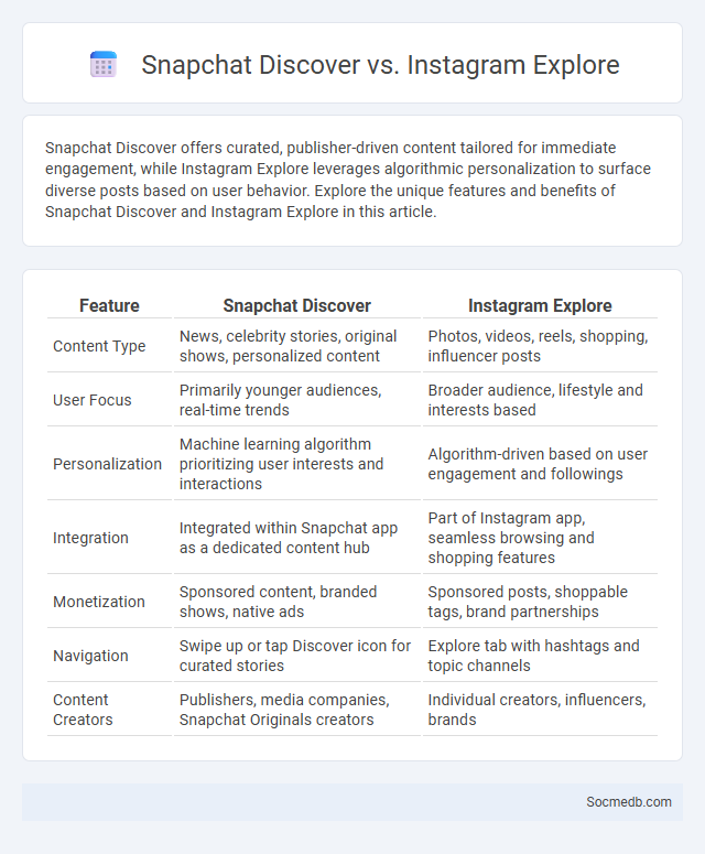 Snapchat Discover vs. Instagram Explore - What is The Difference?