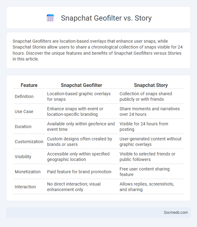 Snapchat Geofilter vs. Story - What is The Difference?