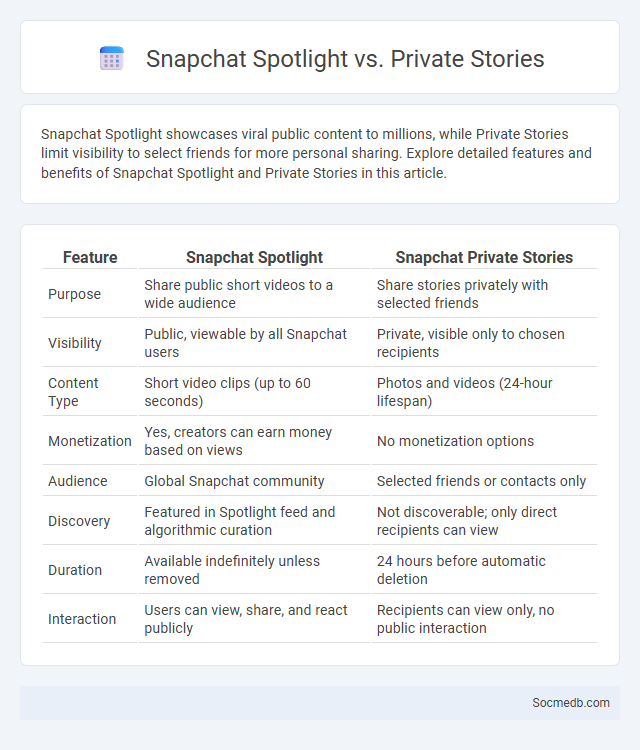 Snapchat Spotlight vs. Private Stories - What is The Difference?
