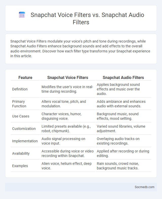 Snapchat Voice Filters vs. Snapchat Audio Filters - What is The Difference?