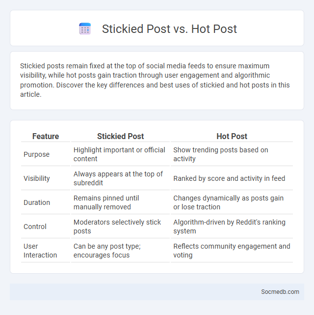 Stickied Post vs. Hot Post - What is The Difference?
