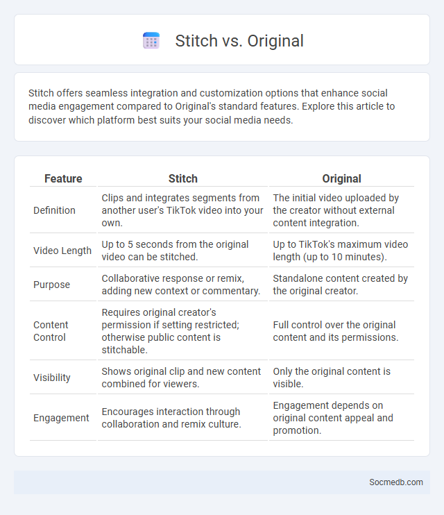 Stitch vs. Original - What is The Difference?