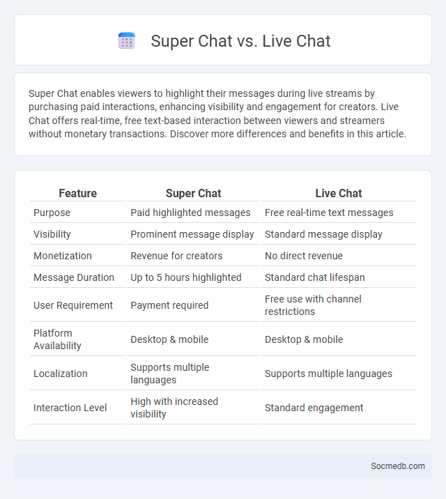 Super Chat vs. Live Chat - What is The Difference?
