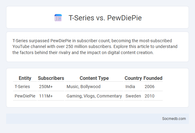 T-Series vs. PewDiePie - What is The Difference?