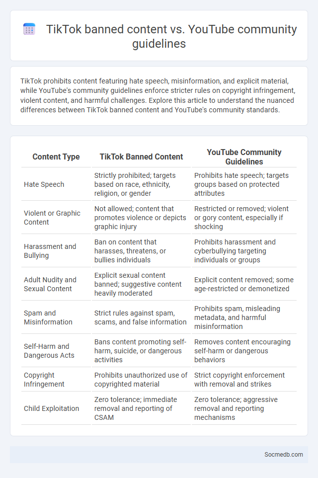 TikTok banned content vs. YouTube community guidelines - What is The Difference?