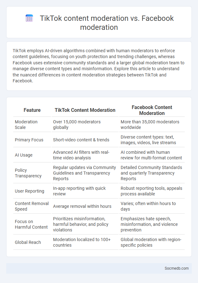 TikTok content moderation vs. Facebook moderation - What is The Difference?