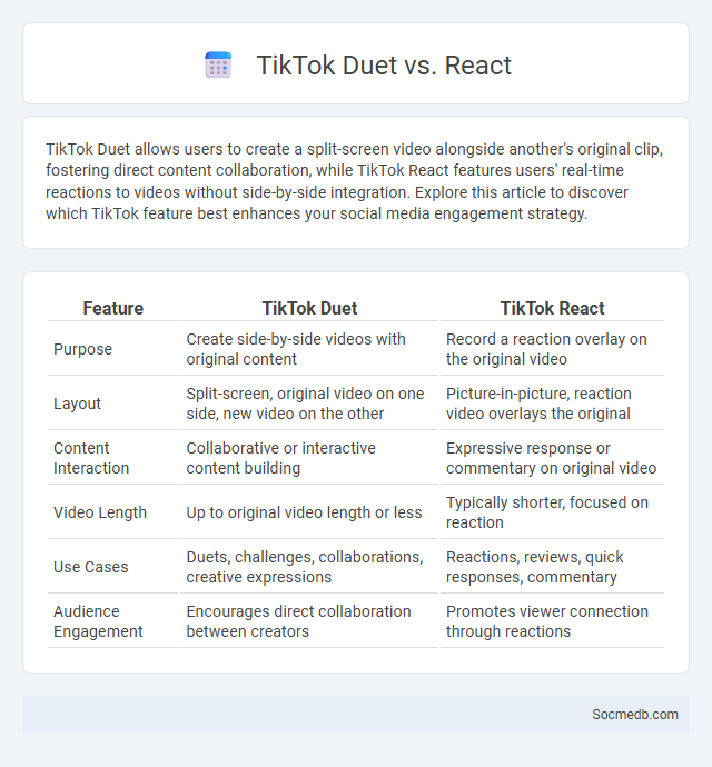 TikTok Duet vs. React - What is The Difference?