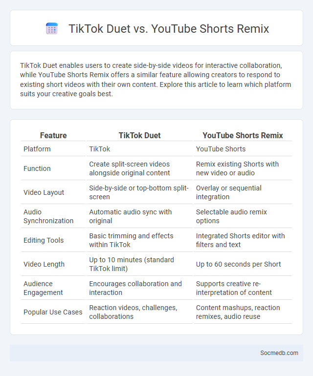 TikTok Duet vs. YouTube Shorts Remix - What is The Difference?