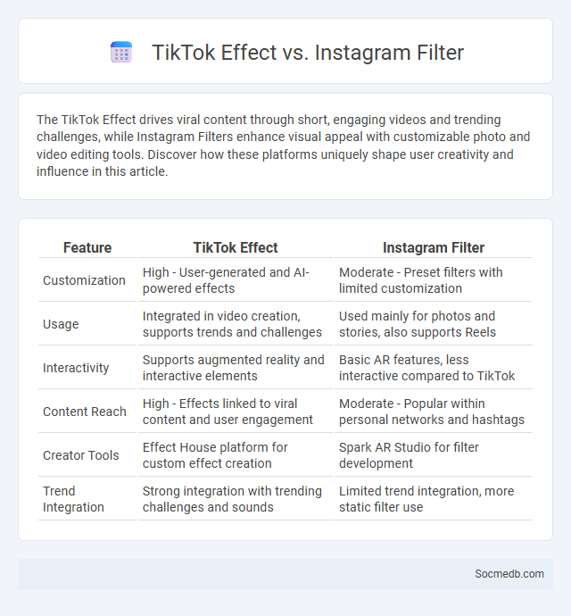 TikTok Effect vs. Instagram Filter - What is The Difference?