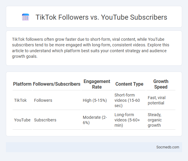 TikTok Followers vs. YouTube Subscribers - What is The Difference?
