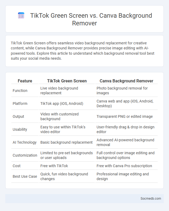 TikTok Green Screen vs. Canva Background Remover - What is The Difference?