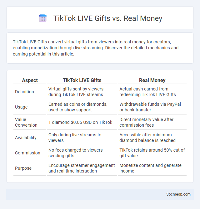 TikTok LIVE Gifts vs. Real Money - What is The Difference?