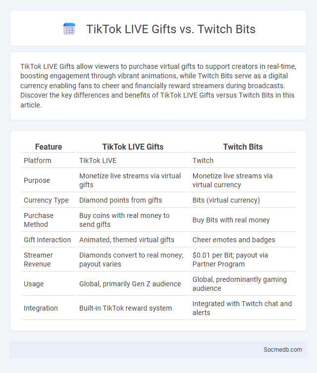 TikTok LIVE Gifts vs. Twitch Bits - What is The Difference?
