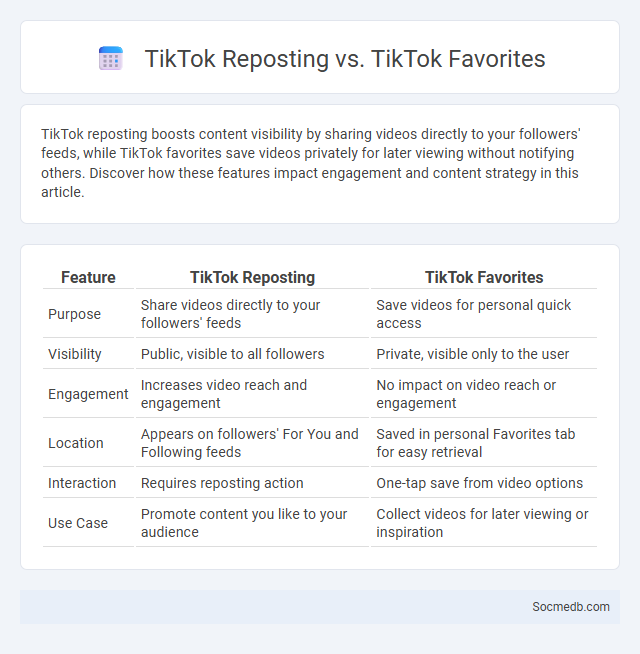 TikTok Reposting vs. TikTok Favorites - What is The Difference?