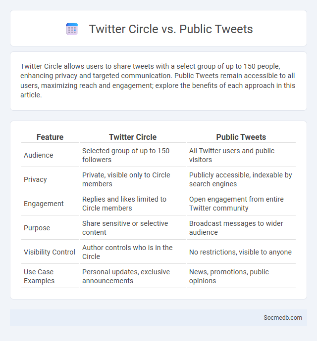 Twitter Circle vs. Public Tweets - What is The Difference?