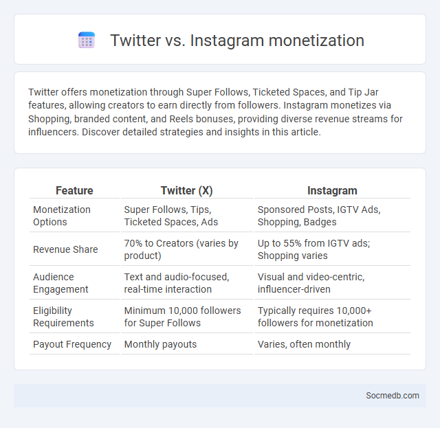 Twitter vs. Instagram monetization - What is The Difference?
