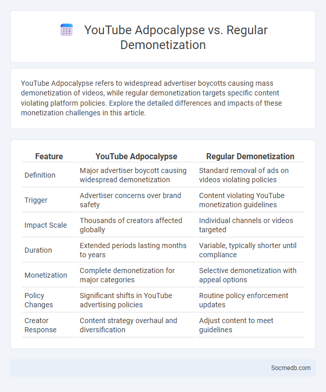 YouTube Adpocalypse vs. Regular Demonetization - What is The Difference?