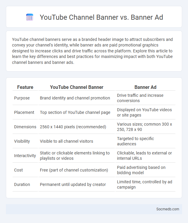 YouTube Channel Banner vs. Banner Ad - What is The Difference?
