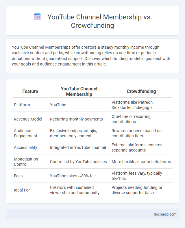 YouTube Channel Membership vs. Crowdfunding - What is The Difference?