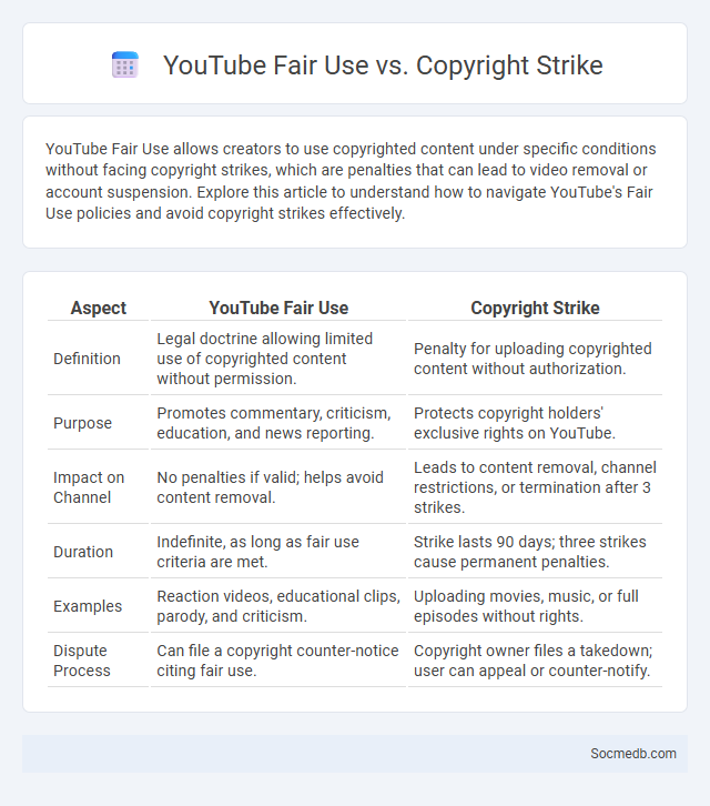 YouTube Fair Use vs. Copyright Strike - What is The Difference?
