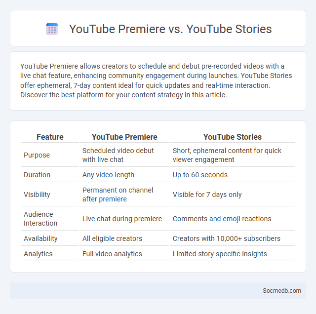 YouTube Premiere vs. YouTube Stories - What is The Difference?