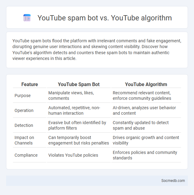 YouTube spam bot vs. YouTube algorithm - What is The Difference?