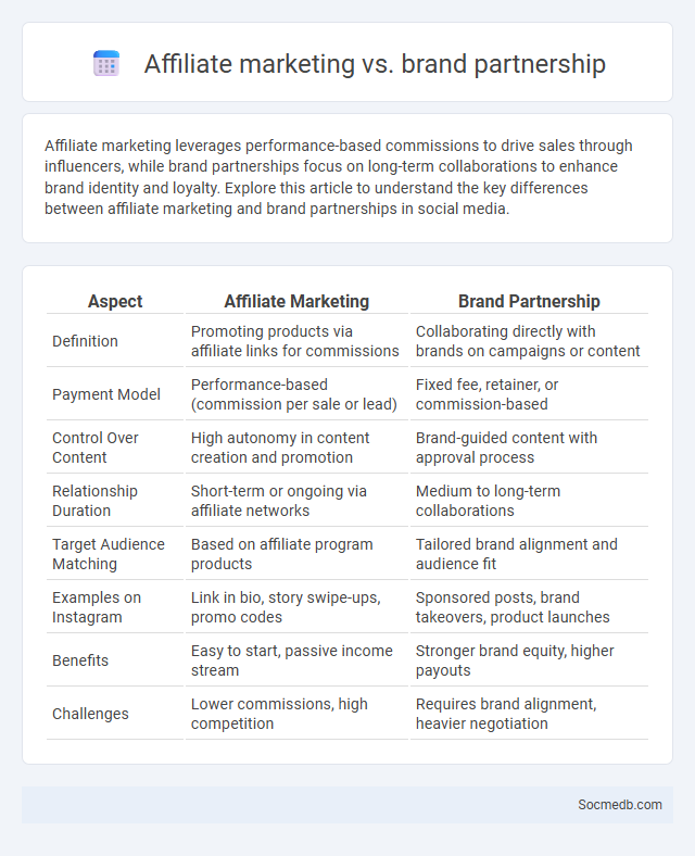 Affiliate marketing vs. brand partnership - What is The Difference?