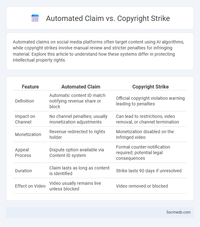 Automated Claim vs. Copyright Strike - What is The Difference?