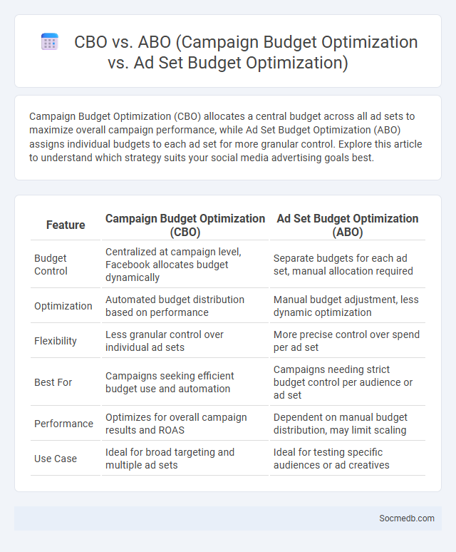 CBO vs. ABO (Campaign Budget Optimization vs. Ad Set Budget Optimization) - What is The Difference?