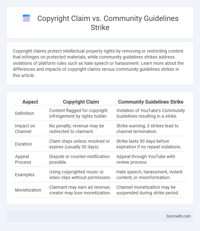 Copyright Claim vs. Community Guidelines Strike - What is The Difference?