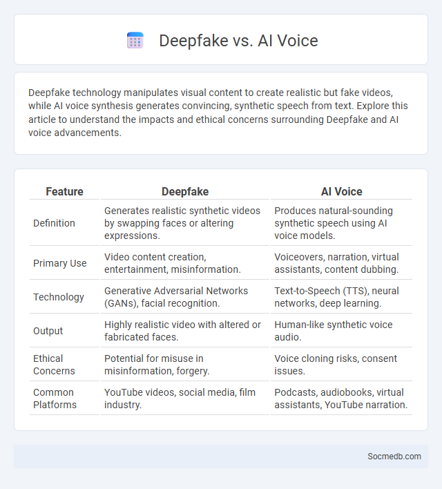 Deepfake vs. AI Voice - What is The Difference?